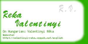 reka valentinyi business card